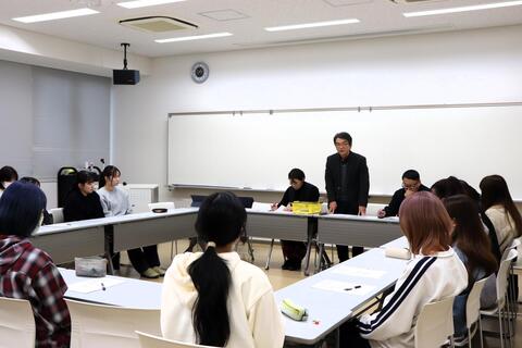 四杉学科長による挨拶