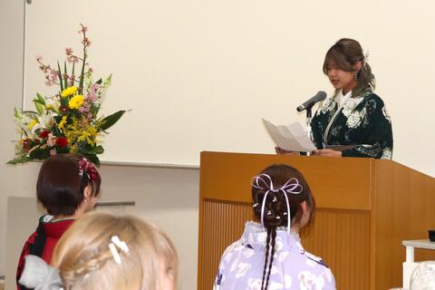 「全国保育士養成協議会会長賞」受賞者あいさつ