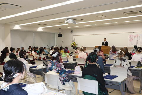 四杉学科長による祝辞